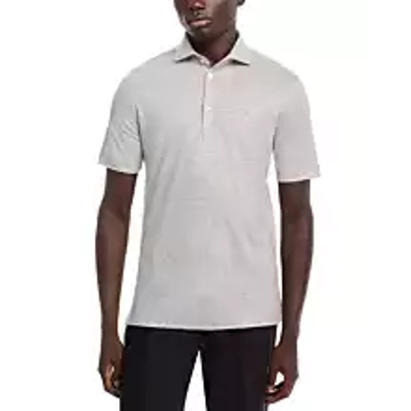 Maurizio Baldassari Other - Maurizio Baldassari Grey Wool & Linen Mélange Jersey Polo Size M